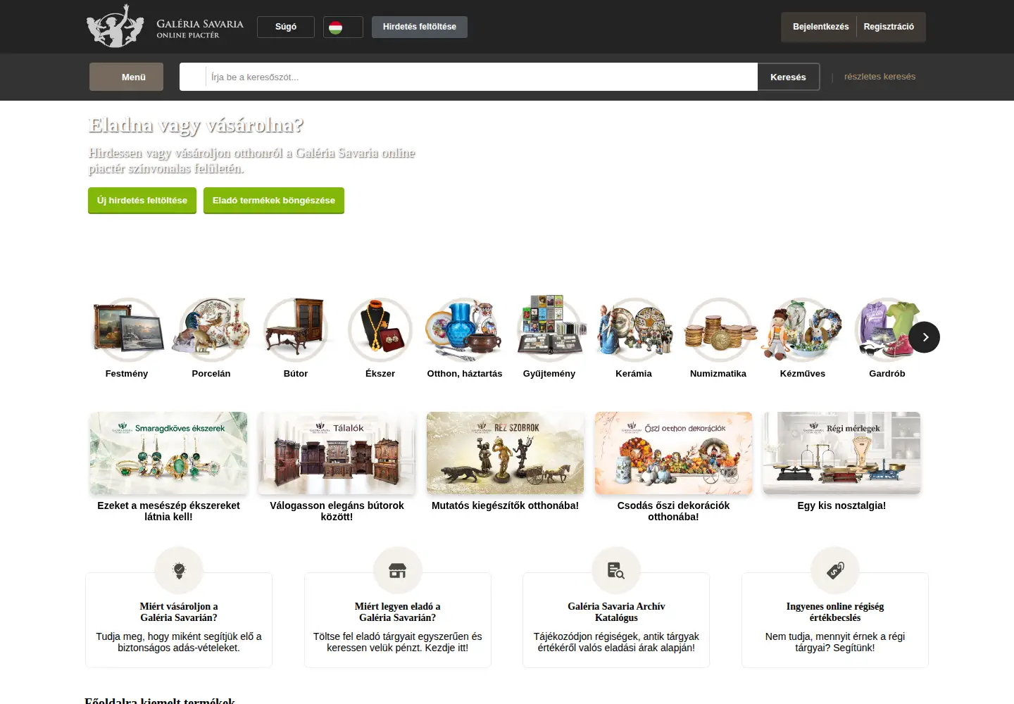 Screenshot of galeriasavaria.hu