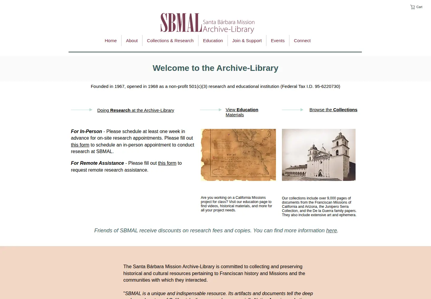 Screenshot of sbmal.org