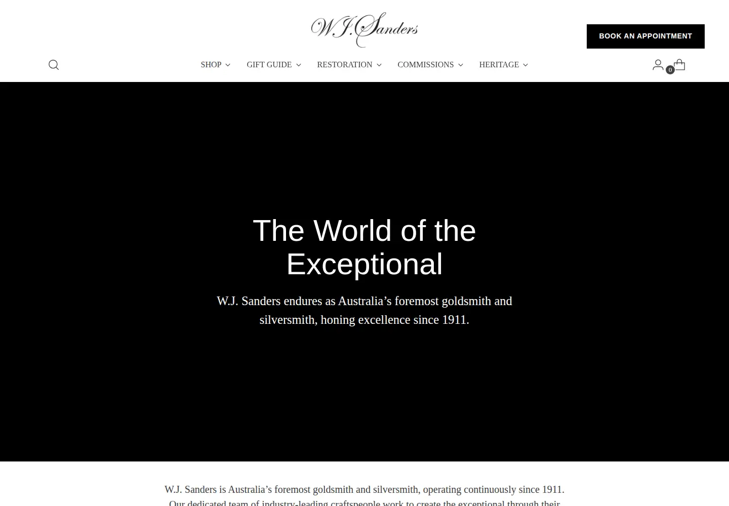 Screenshot of wjsanders.com.au