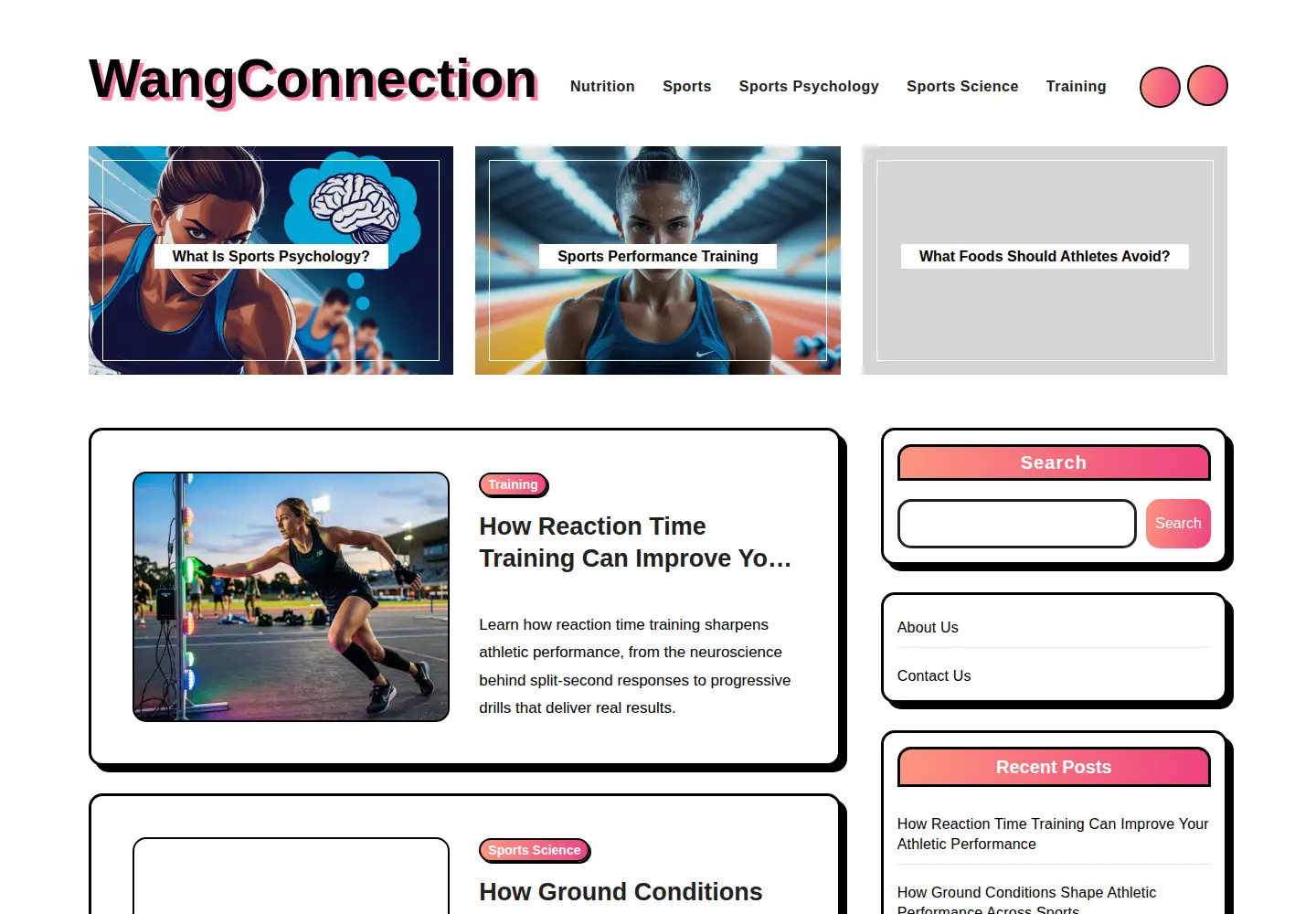 Screenshot of wangconnection.com