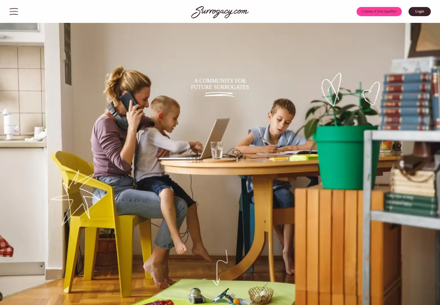Screenshot of surrogacy.com