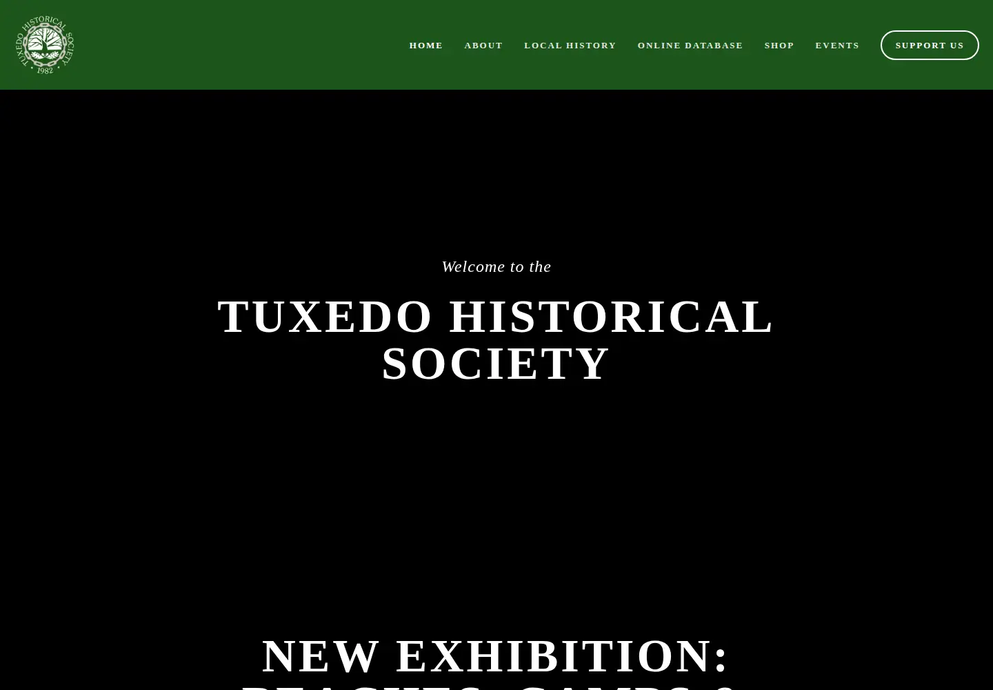 Screenshot of tuxedohistoricalsociety.org