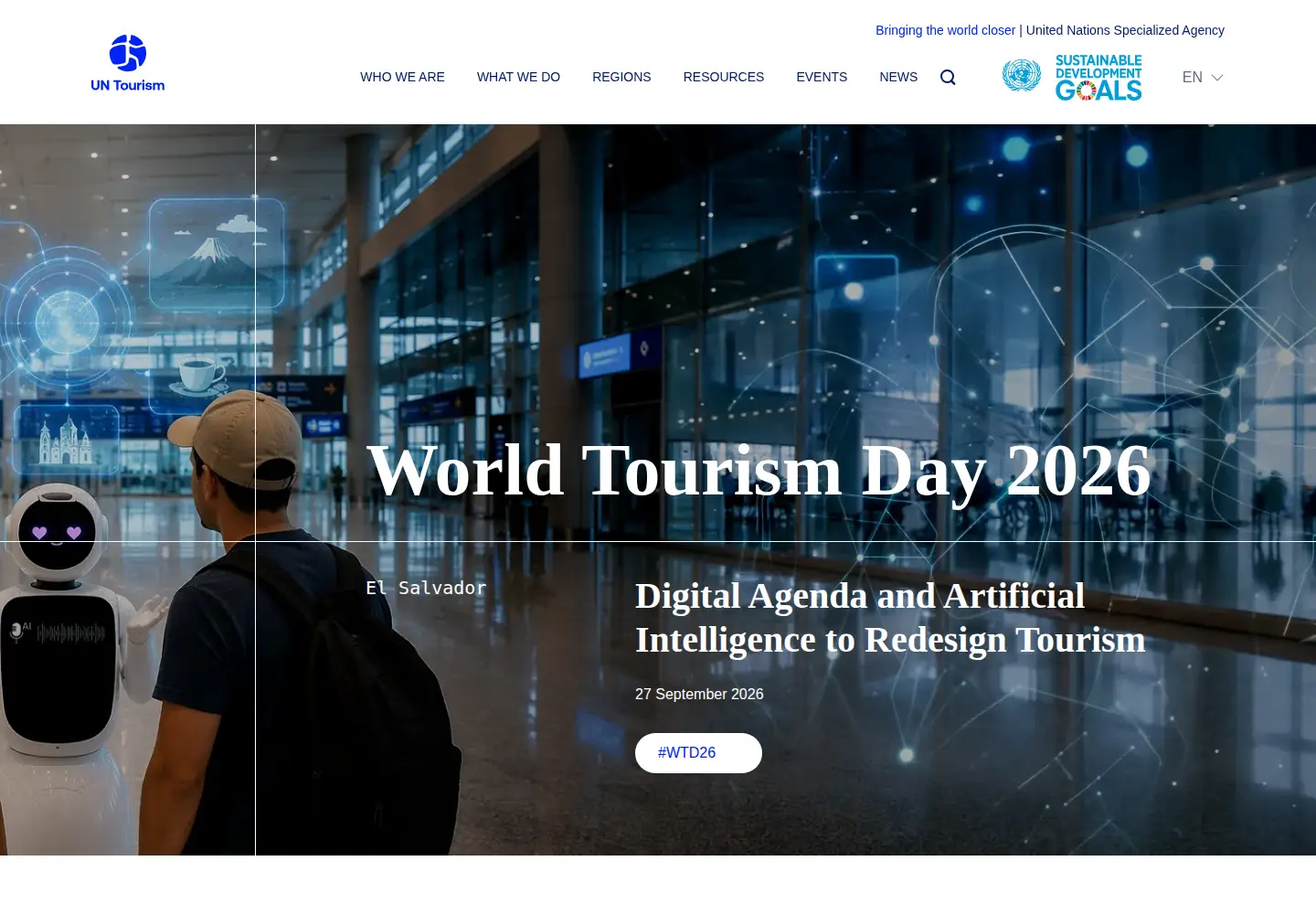 Screenshot of unwto.org