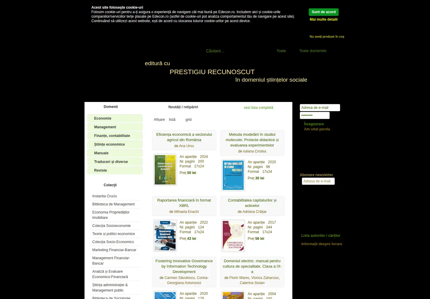 Screenshot of edecon.ro