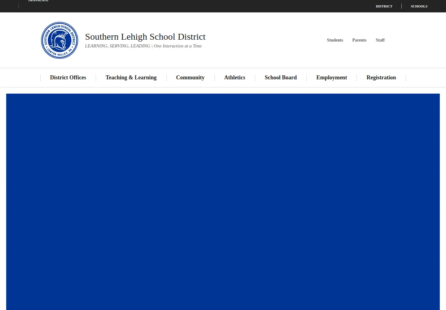 Screenshot of slsd.org