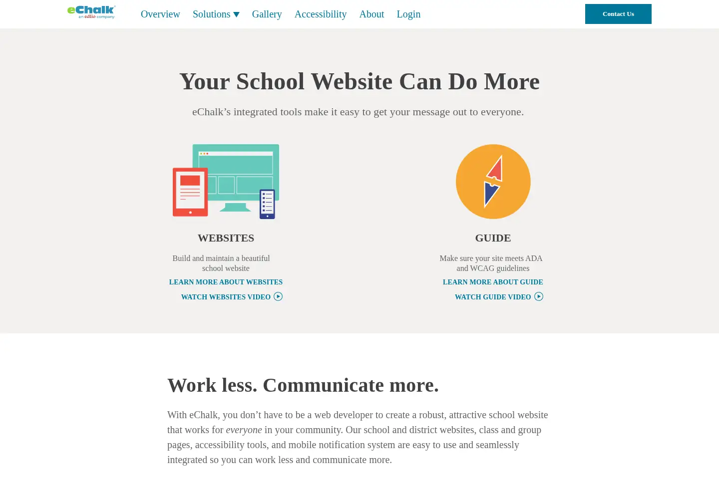 Screenshot of echalk.com