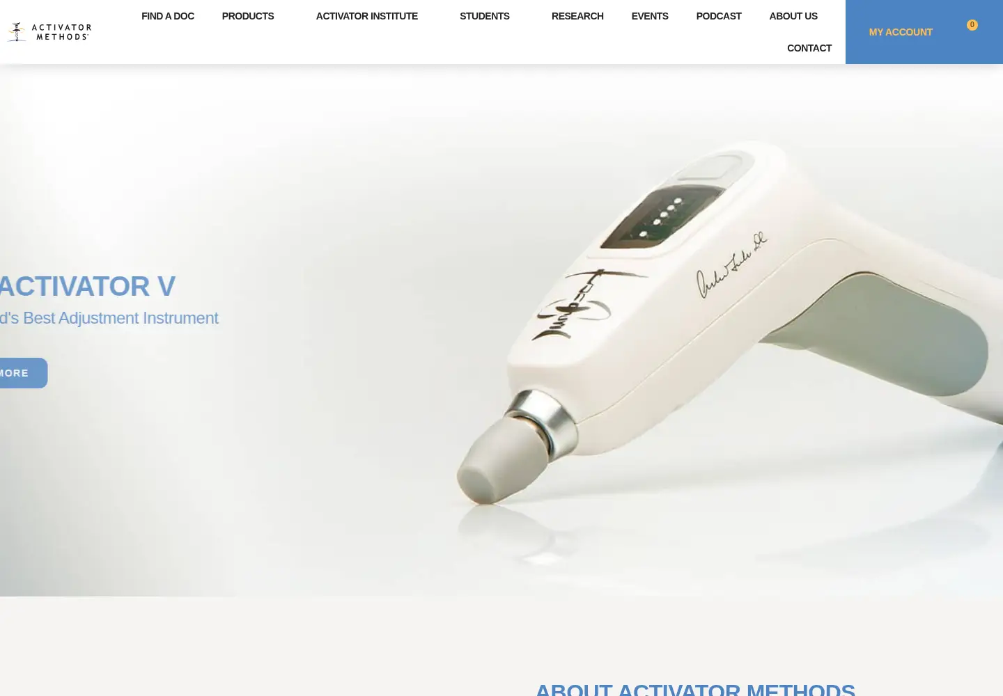 Captured homepage of activator.com in the current scan