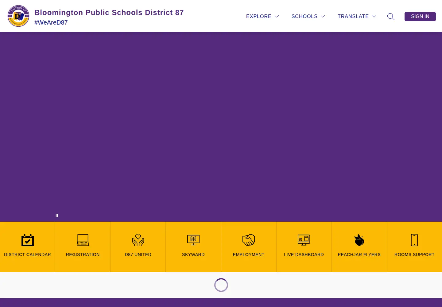 Screenshot of district87.org