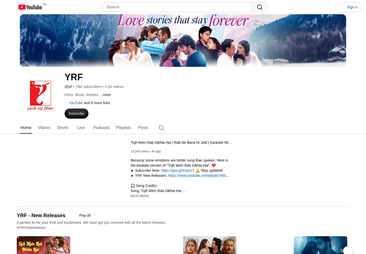 Screenshot of yfilms.in