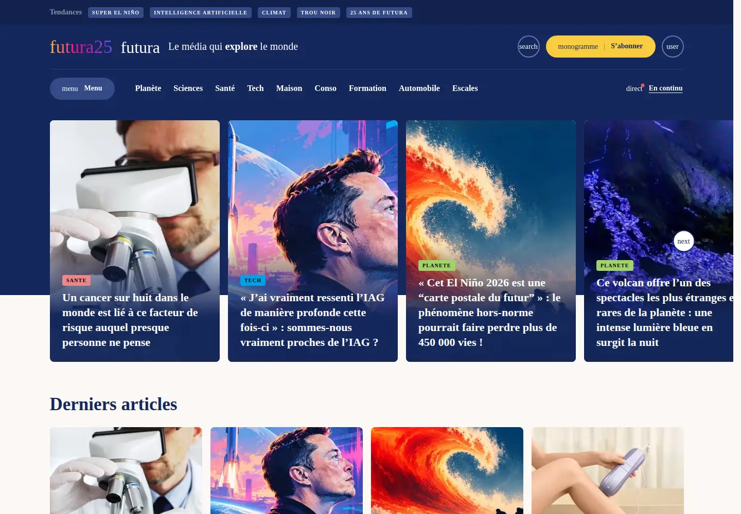 Screenshot of futura-sciences.com