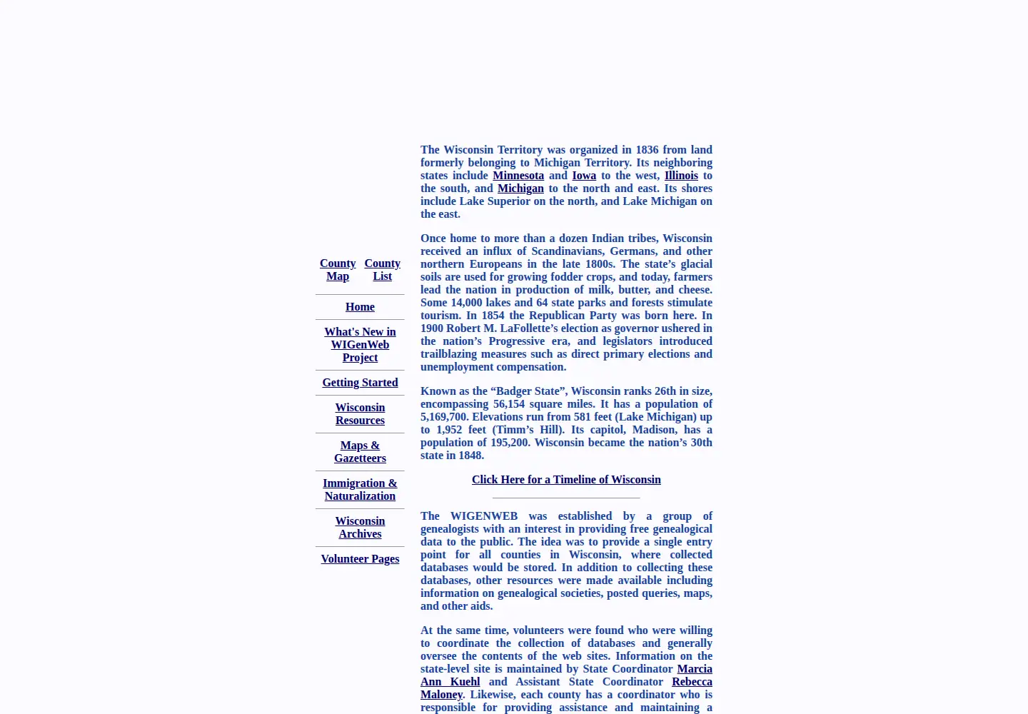 Screenshot of wigenweb.org