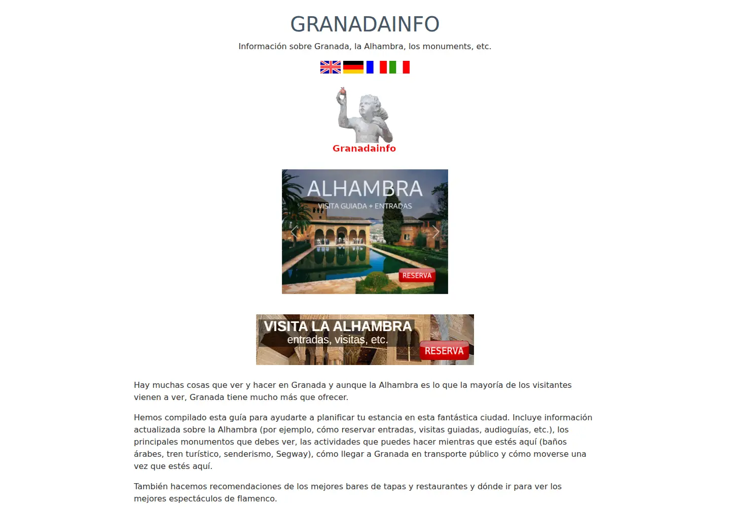 Screenshot of granadainfo.com