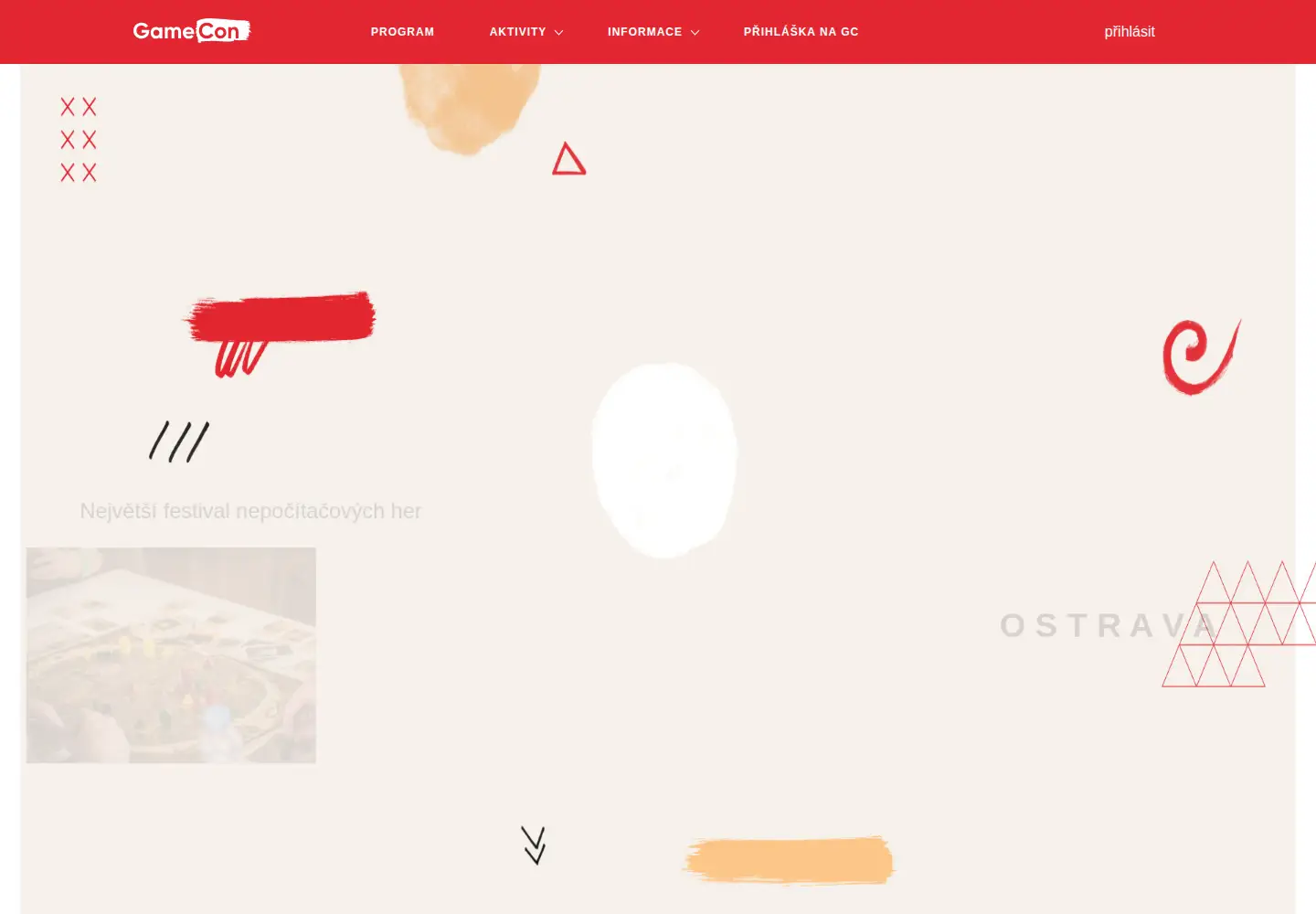 Screenshot of gamecon.cz