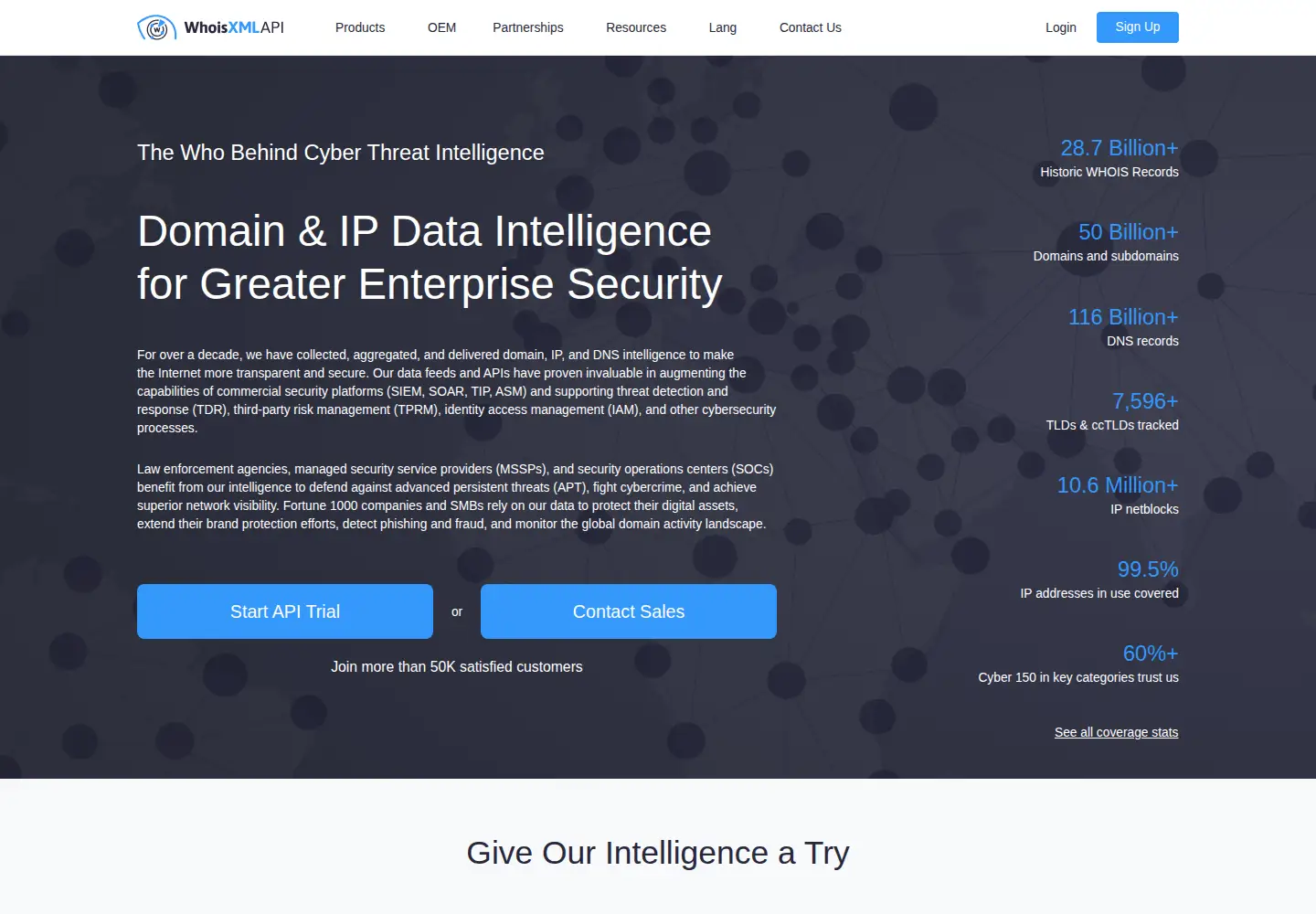 Screenshot of whoisxmlapi.com