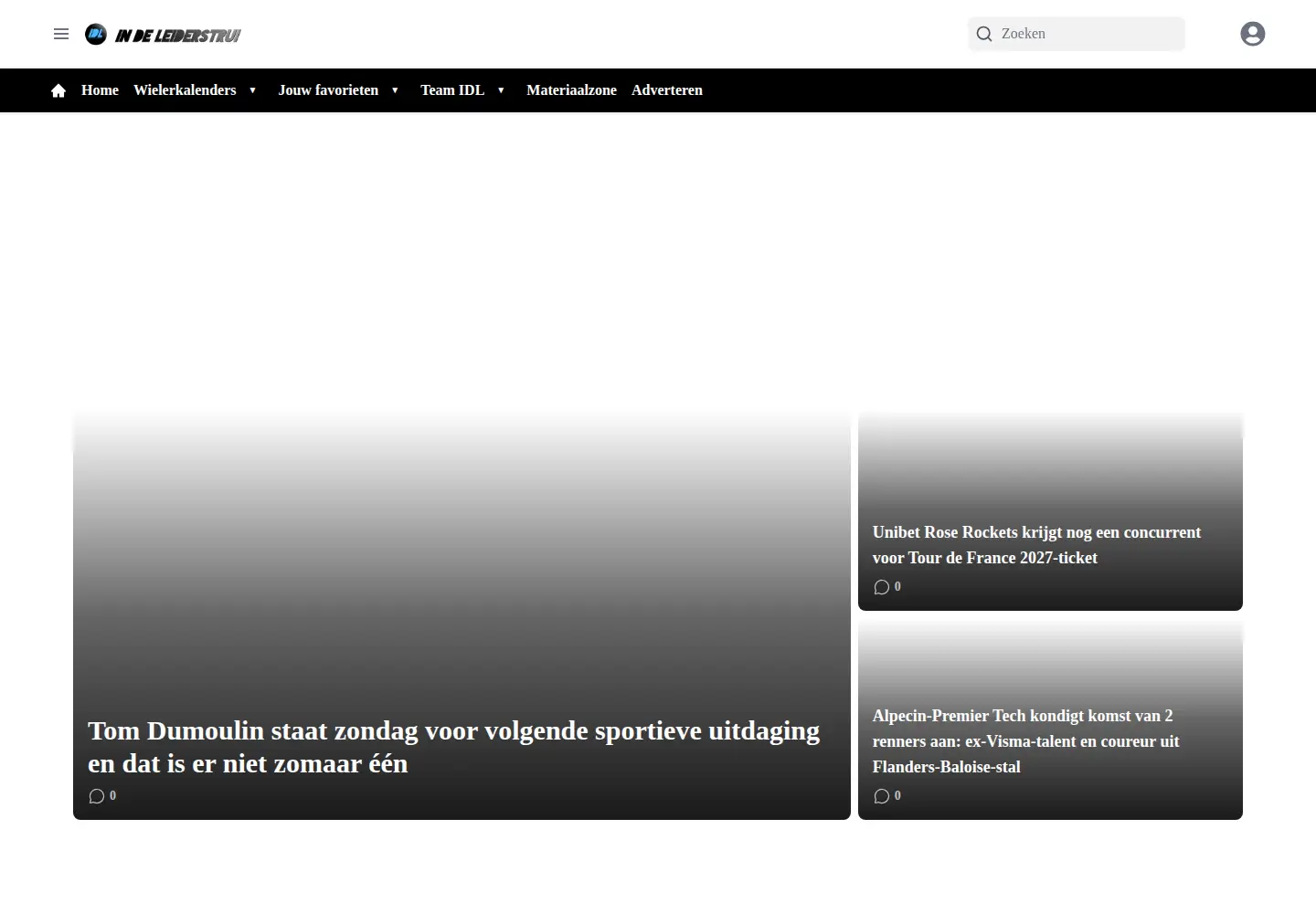 Screenshot of wielerupdate.nl