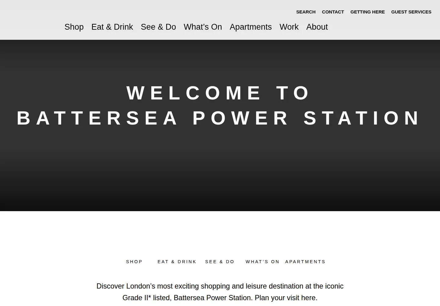 Screenshot of battersea-powerstation.com