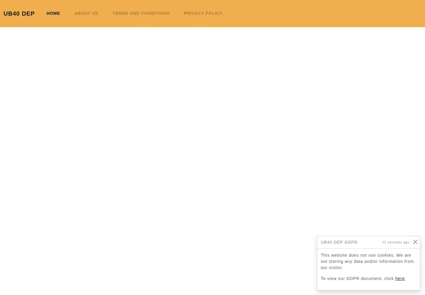 Screenshot of ub40-dep.com