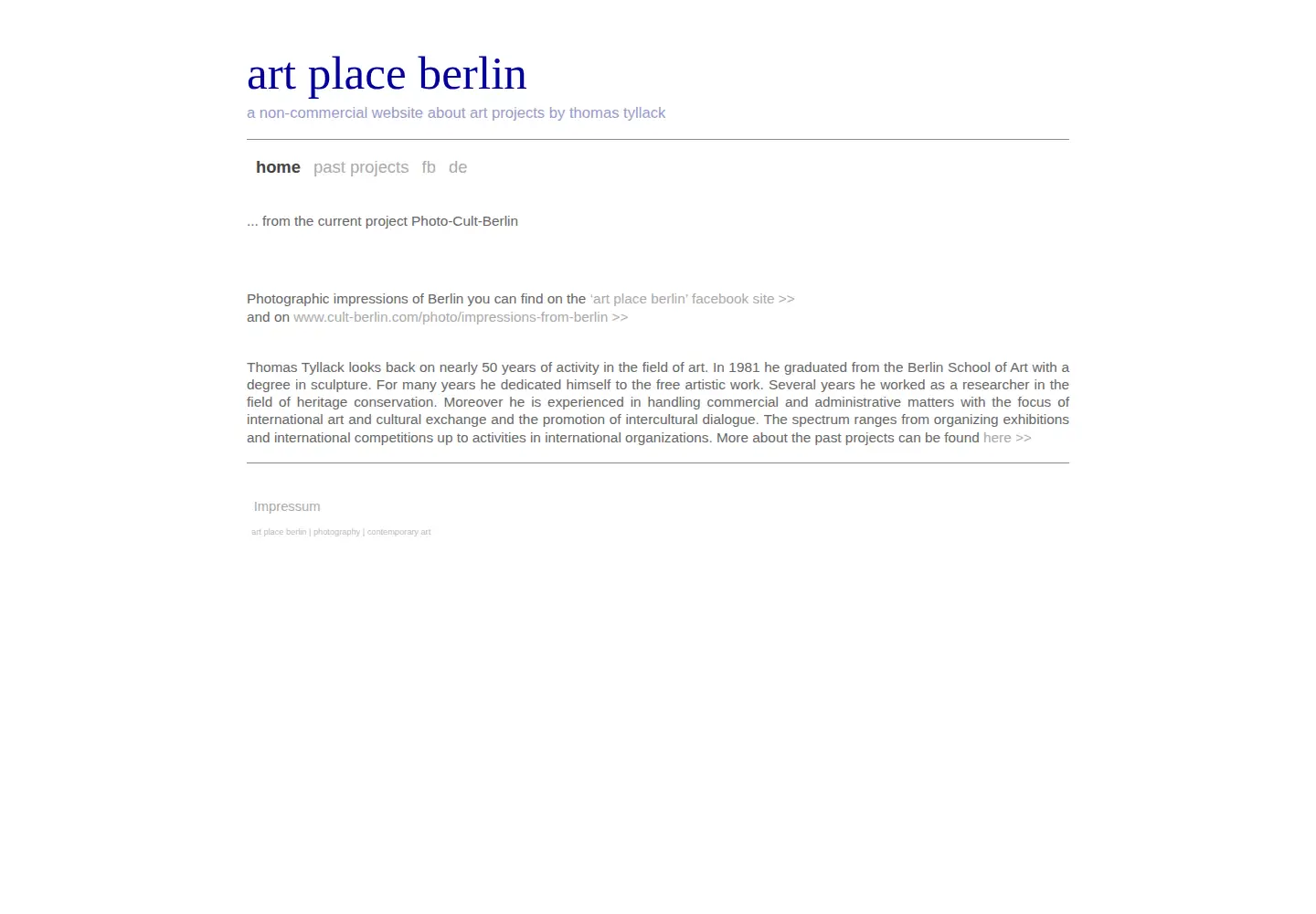 Screenshot of art-place-berlin.com