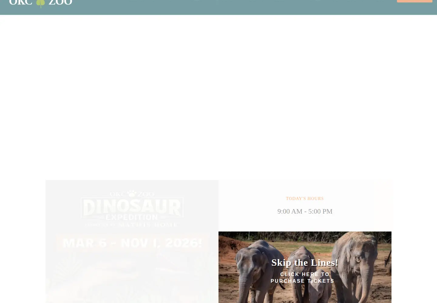 Screenshot of okczoo.org