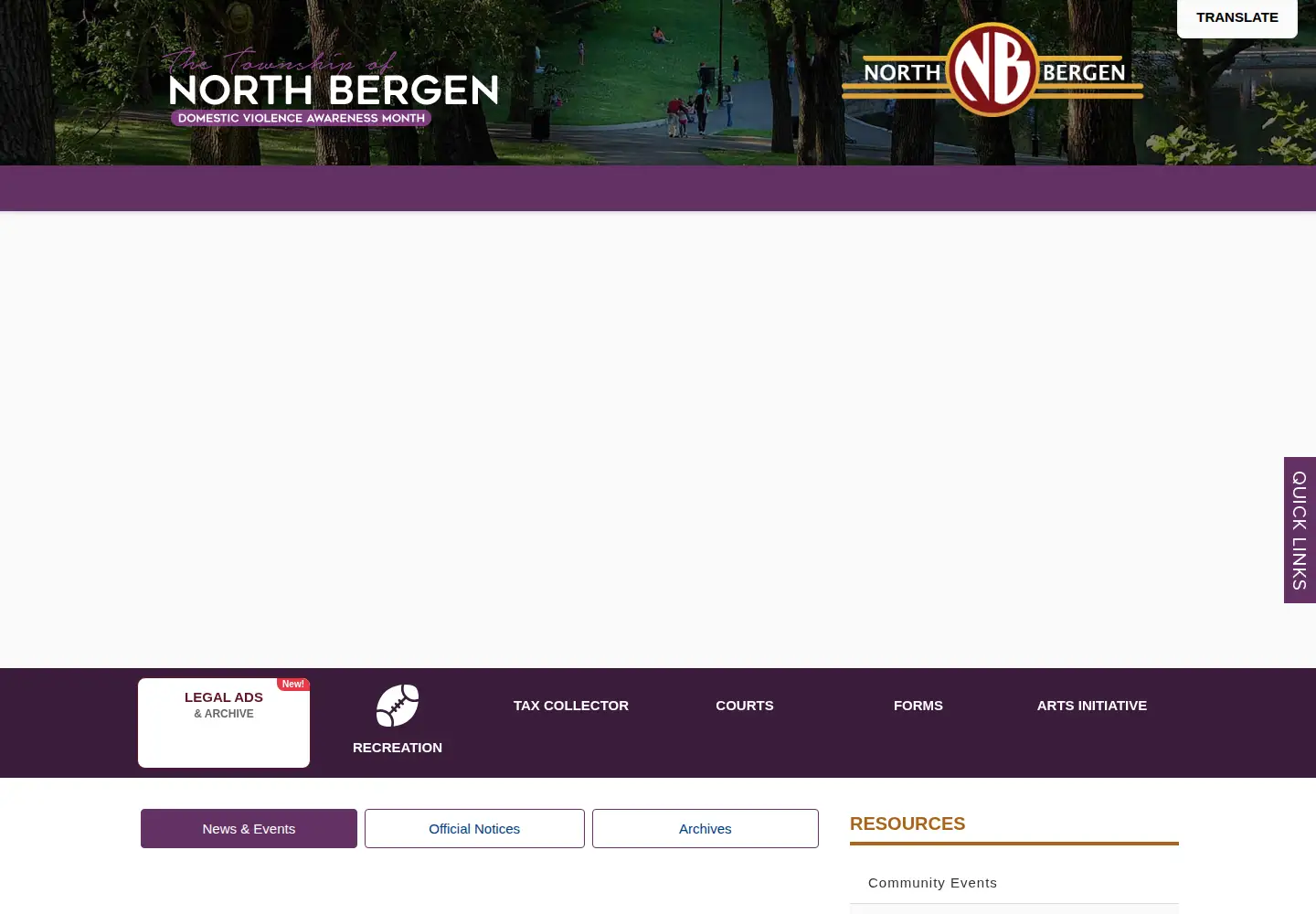 Screenshot of northbergen.org
