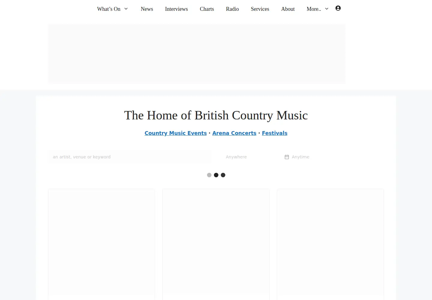 Screenshot of countrymusic.co.uk