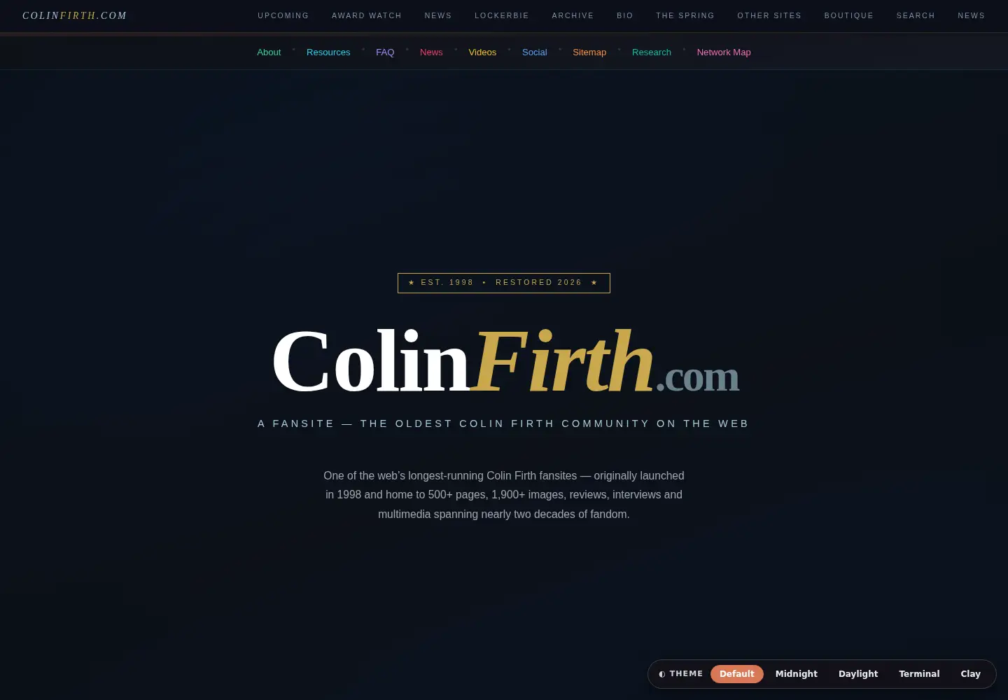 Screenshot of firth.com