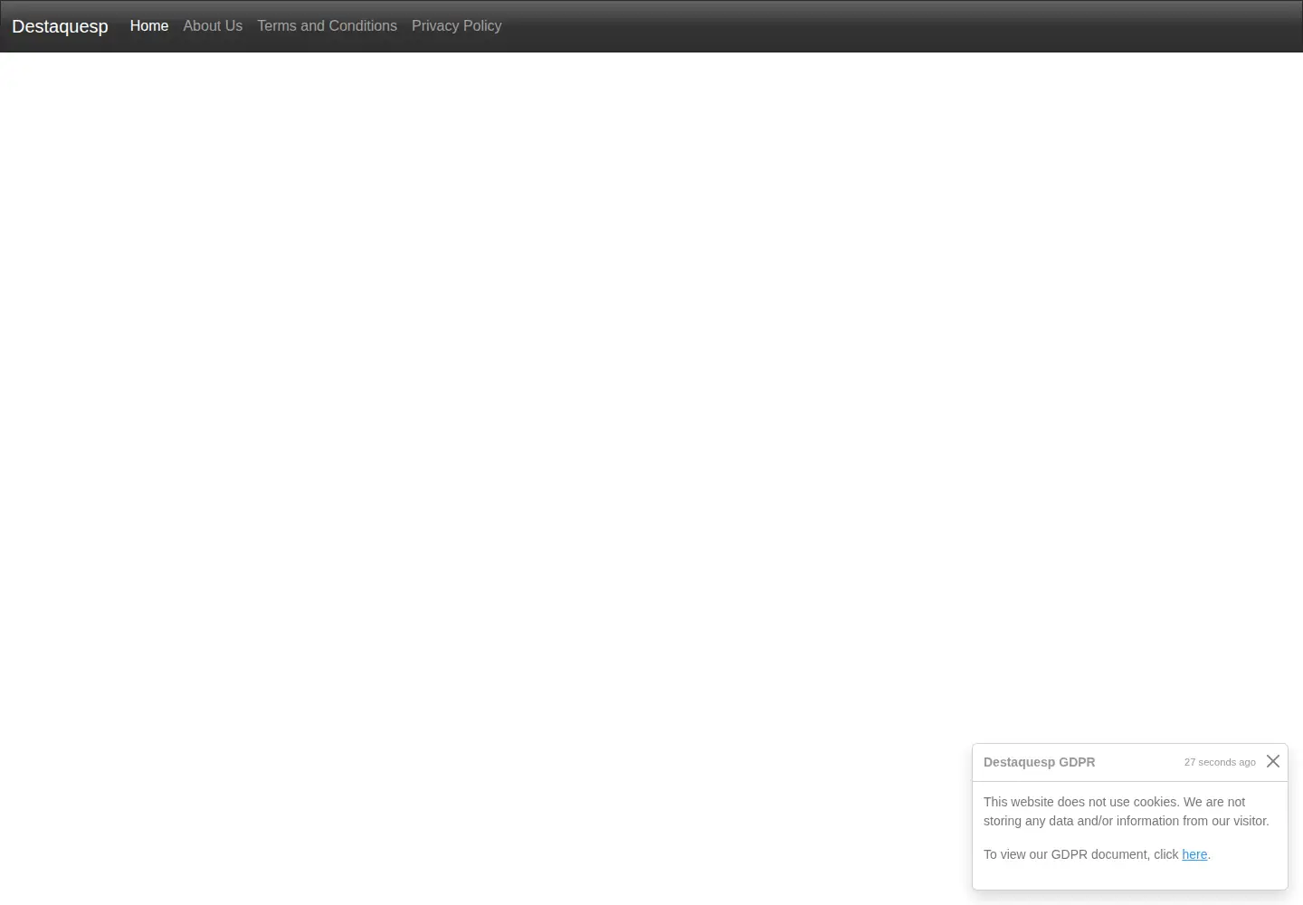 Screenshot of destaquesp.com
