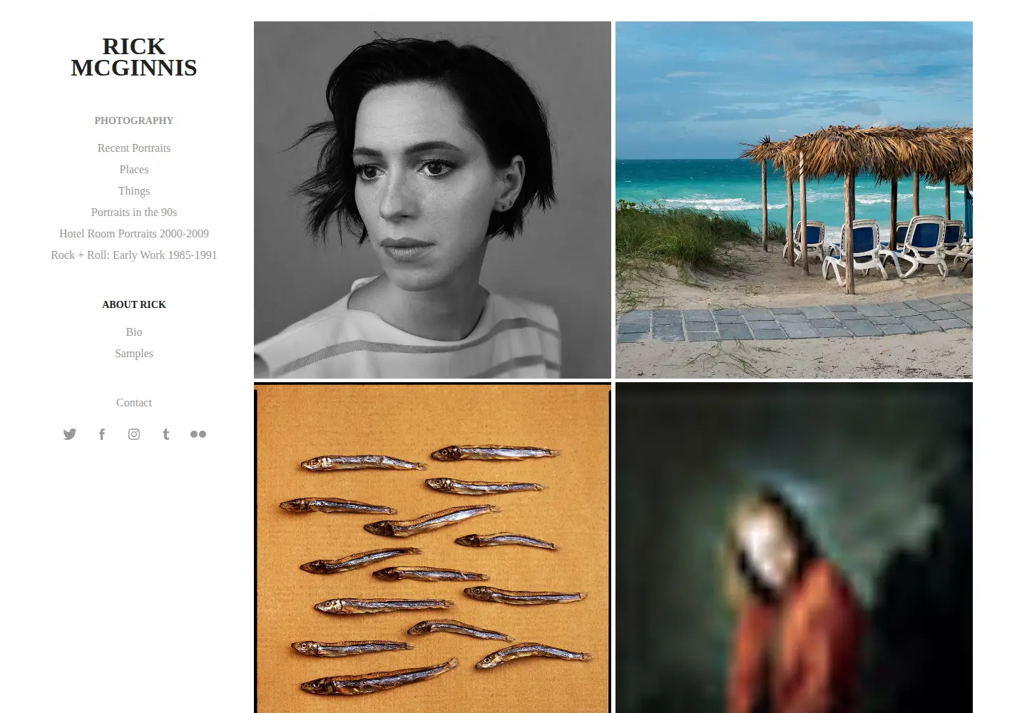 Captured homepage of rickmcginnis.com in the current scan