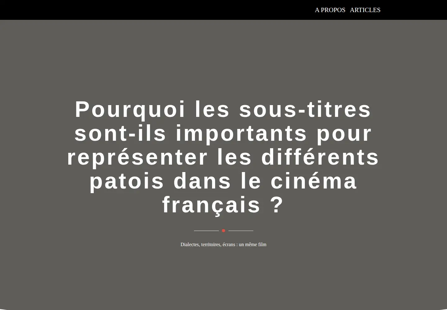 Screenshot of trophees-francophones.org