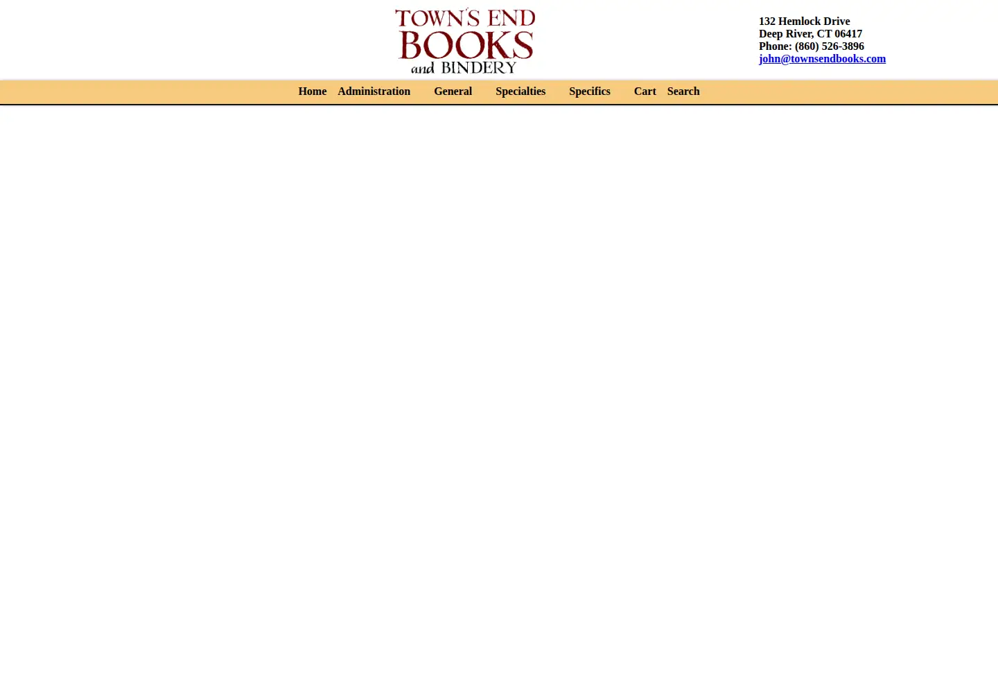 Screenshot of townsendbooks.com
