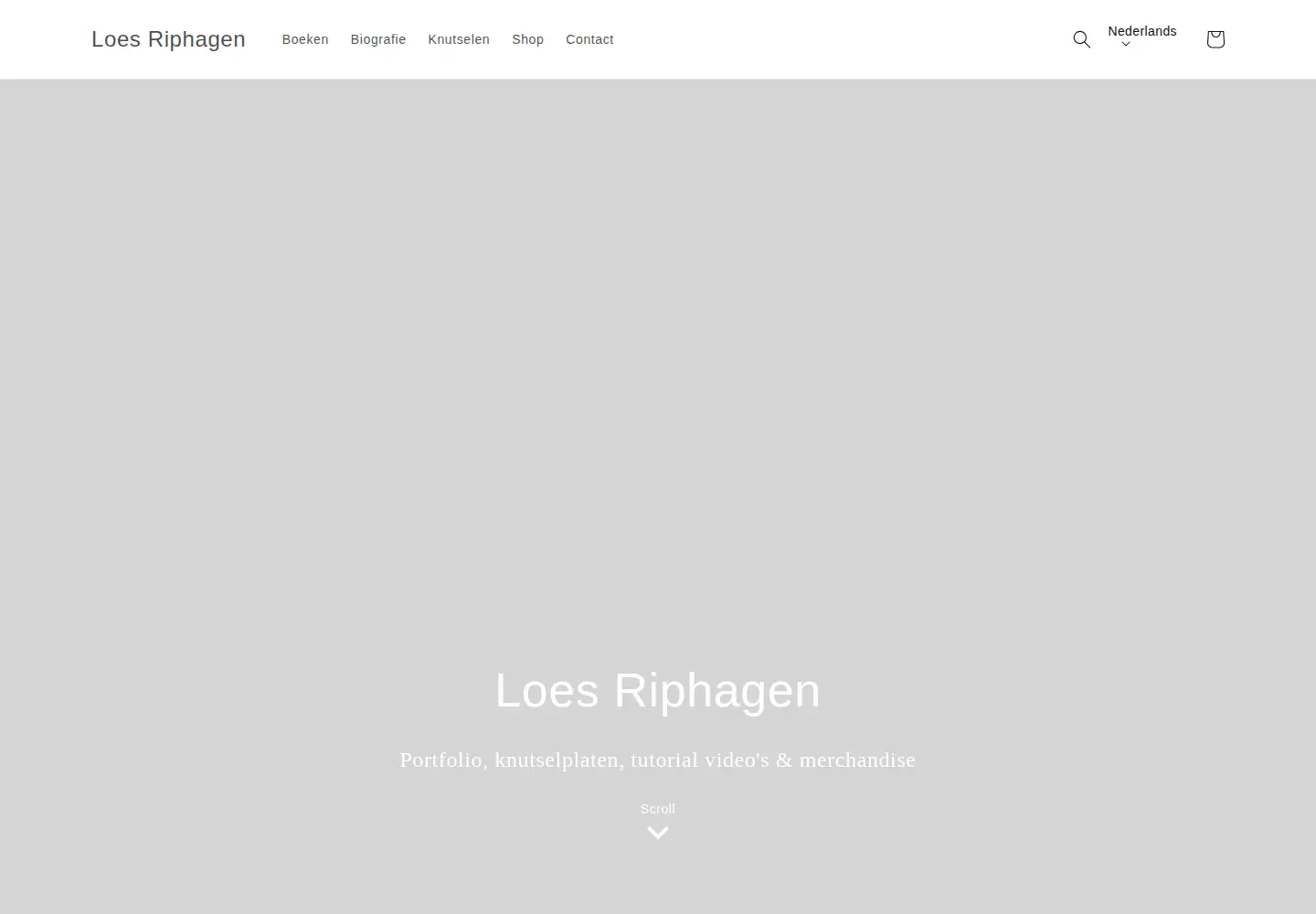 Captured homepage of loesriphagen.nl in the current scan