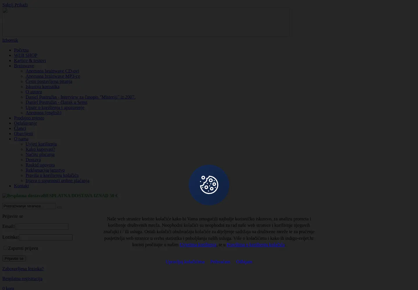 Screenshot of indigo-svijet.hr