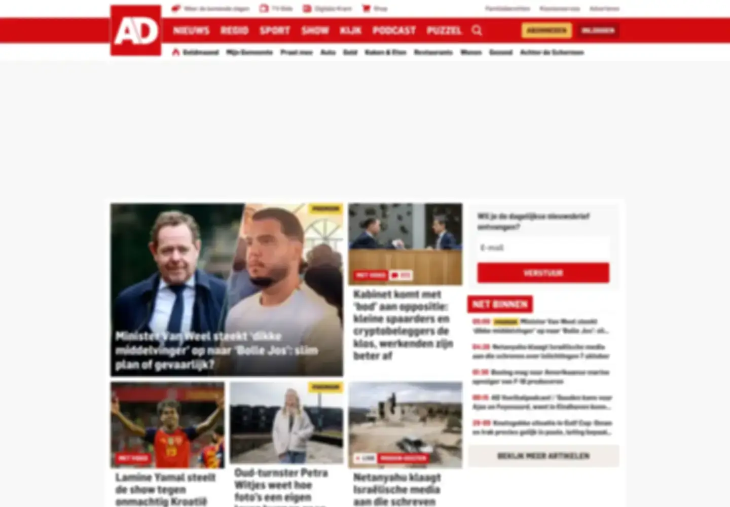 Screenshot of ad.nl