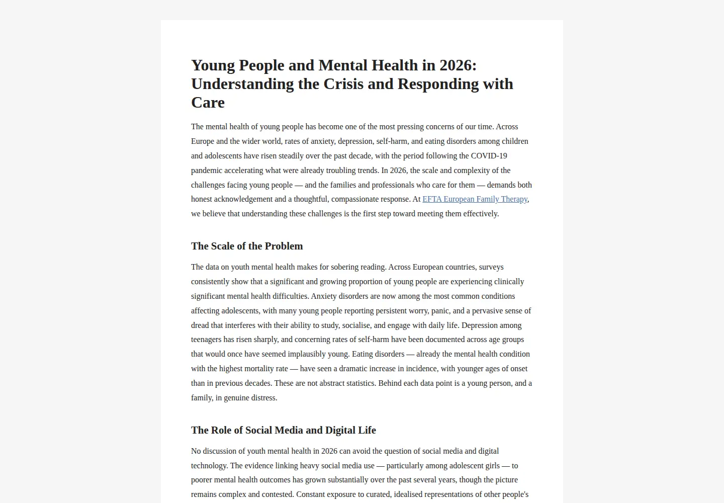 Screenshot of efta-europeanfamilytherapy.com