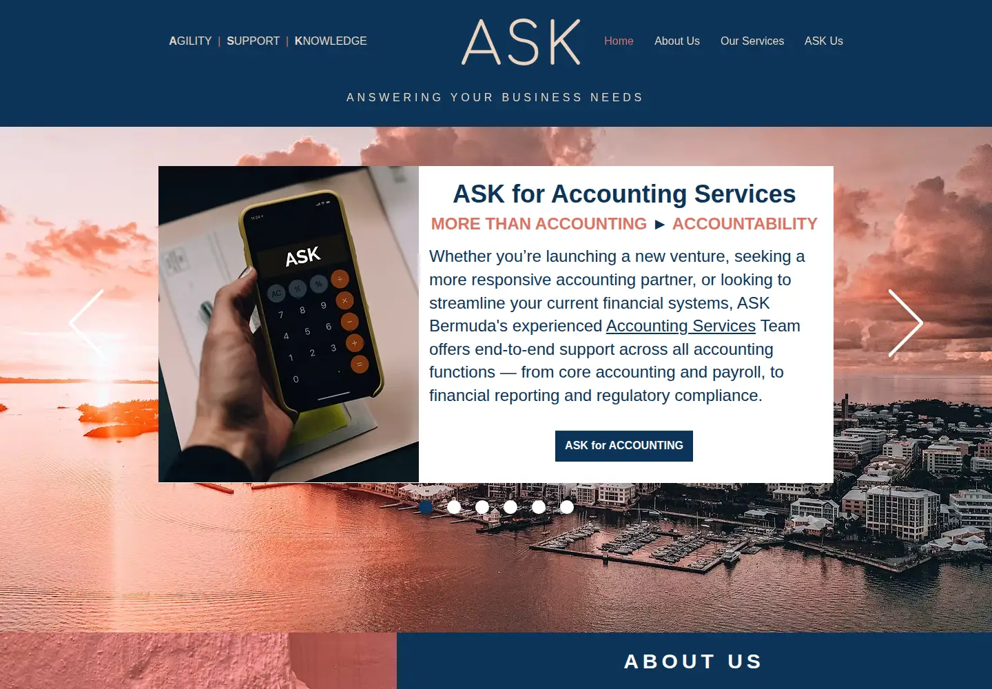 Screenshot of ask.bm
