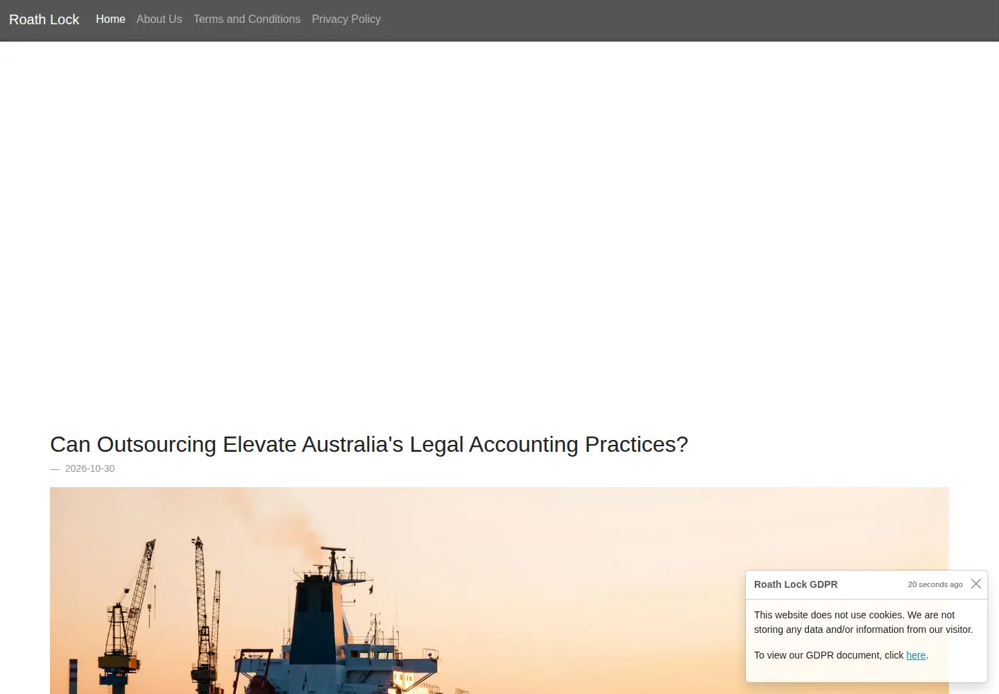 Screenshot of roathlock.com