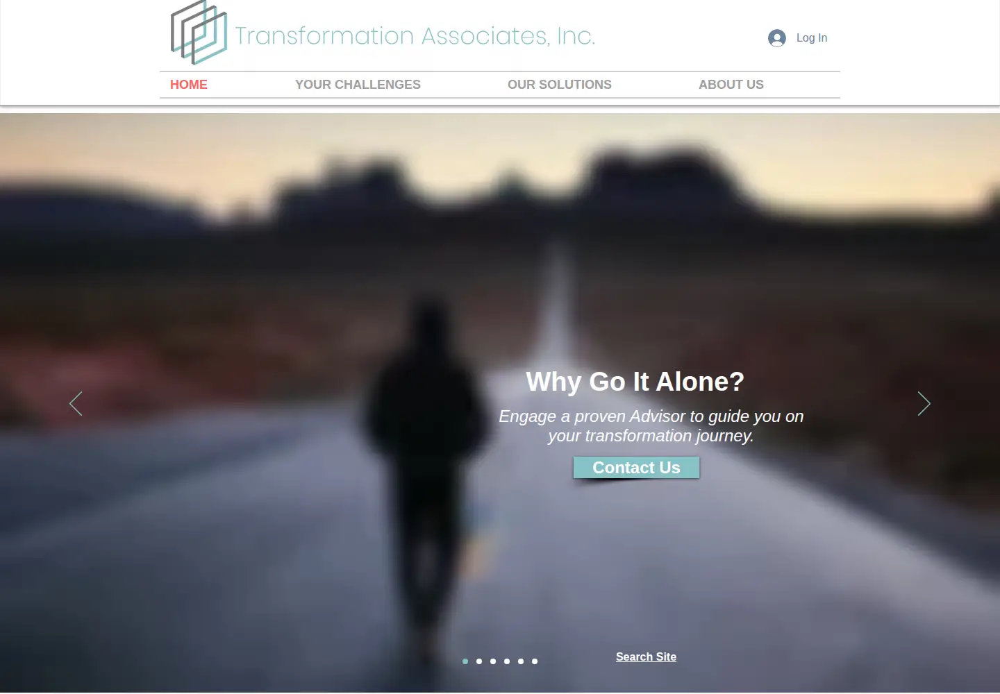Captured homepage of transassoc.com in the current scan