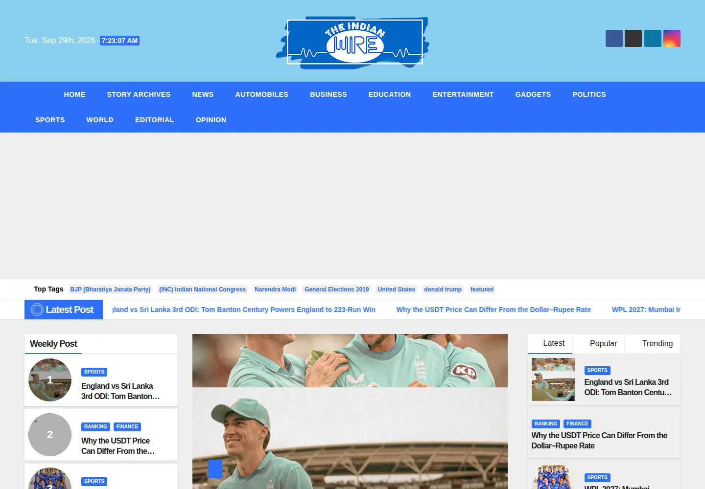 Screenshot of theindianwire.com