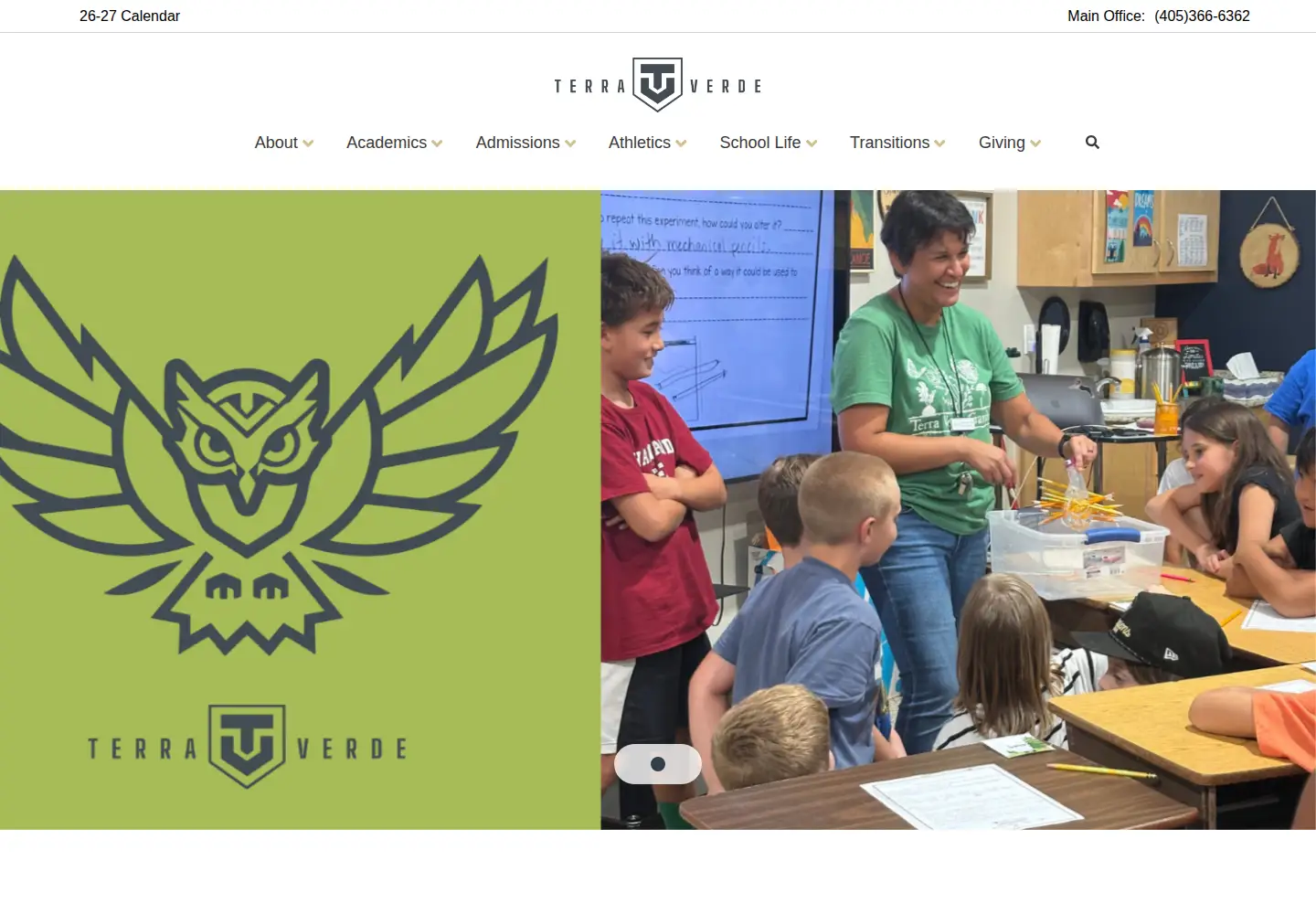 Captured homepage of terraverdeschool.com in the current scan
