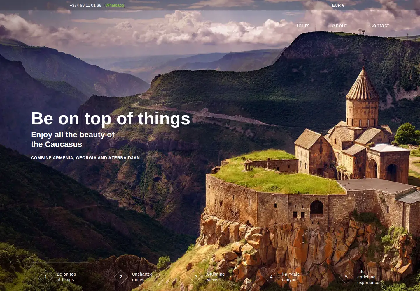 Screenshot of travelarmenia.org