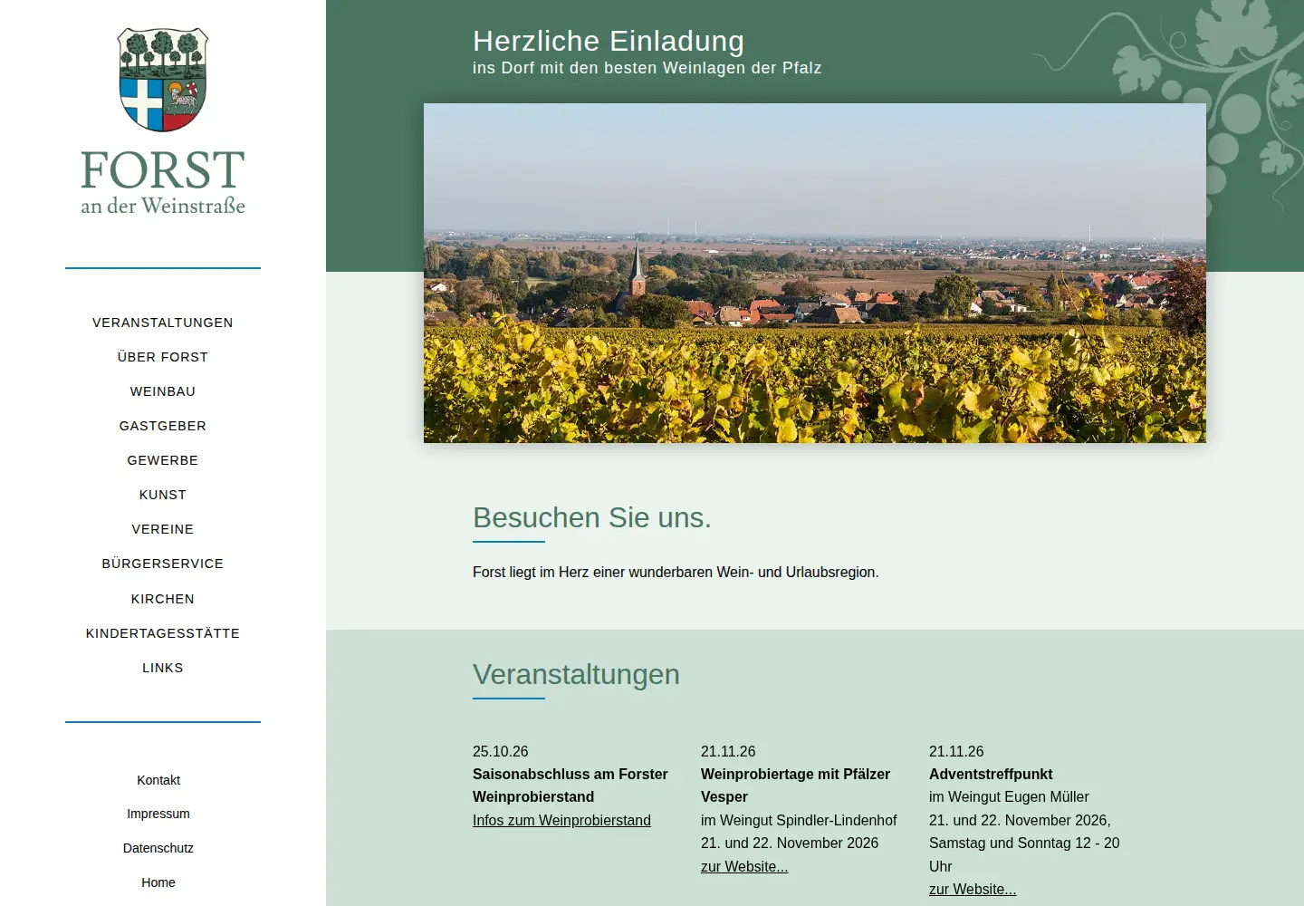 Screenshot of forst-pfalz.de