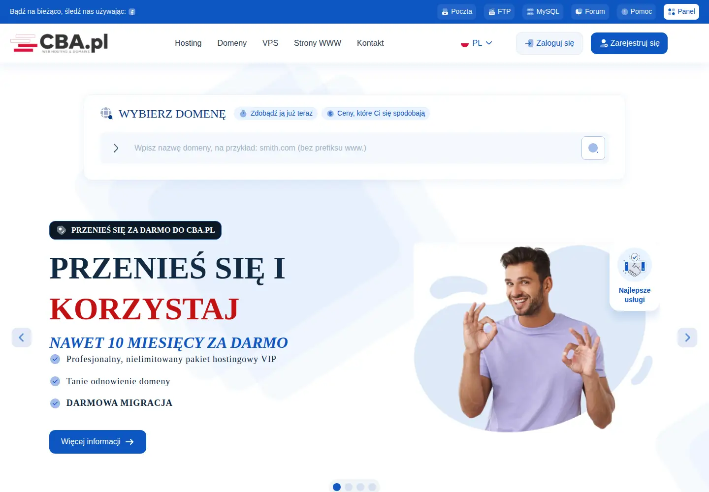 Screenshot of cba.pl