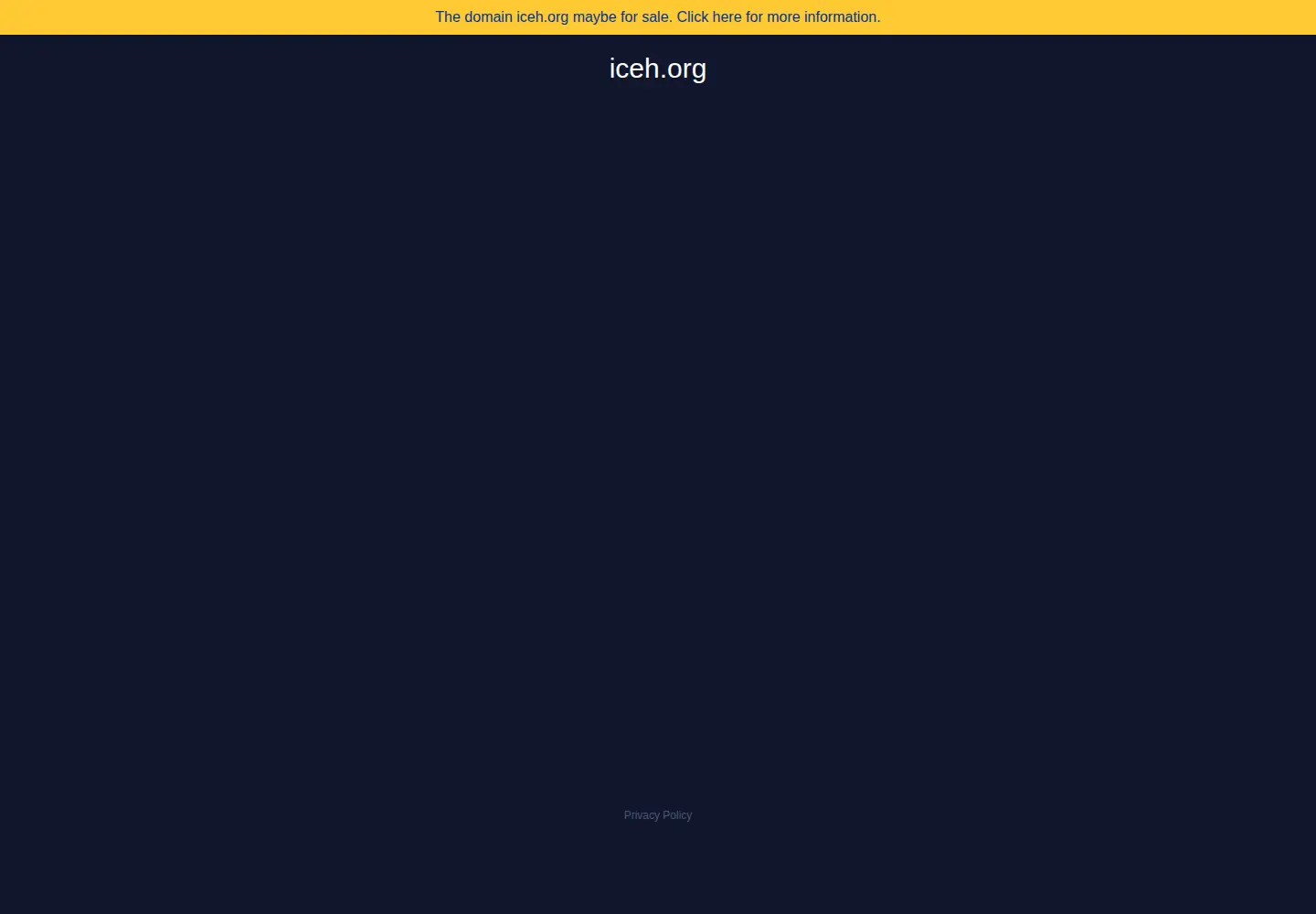 Screenshot of iceh.org