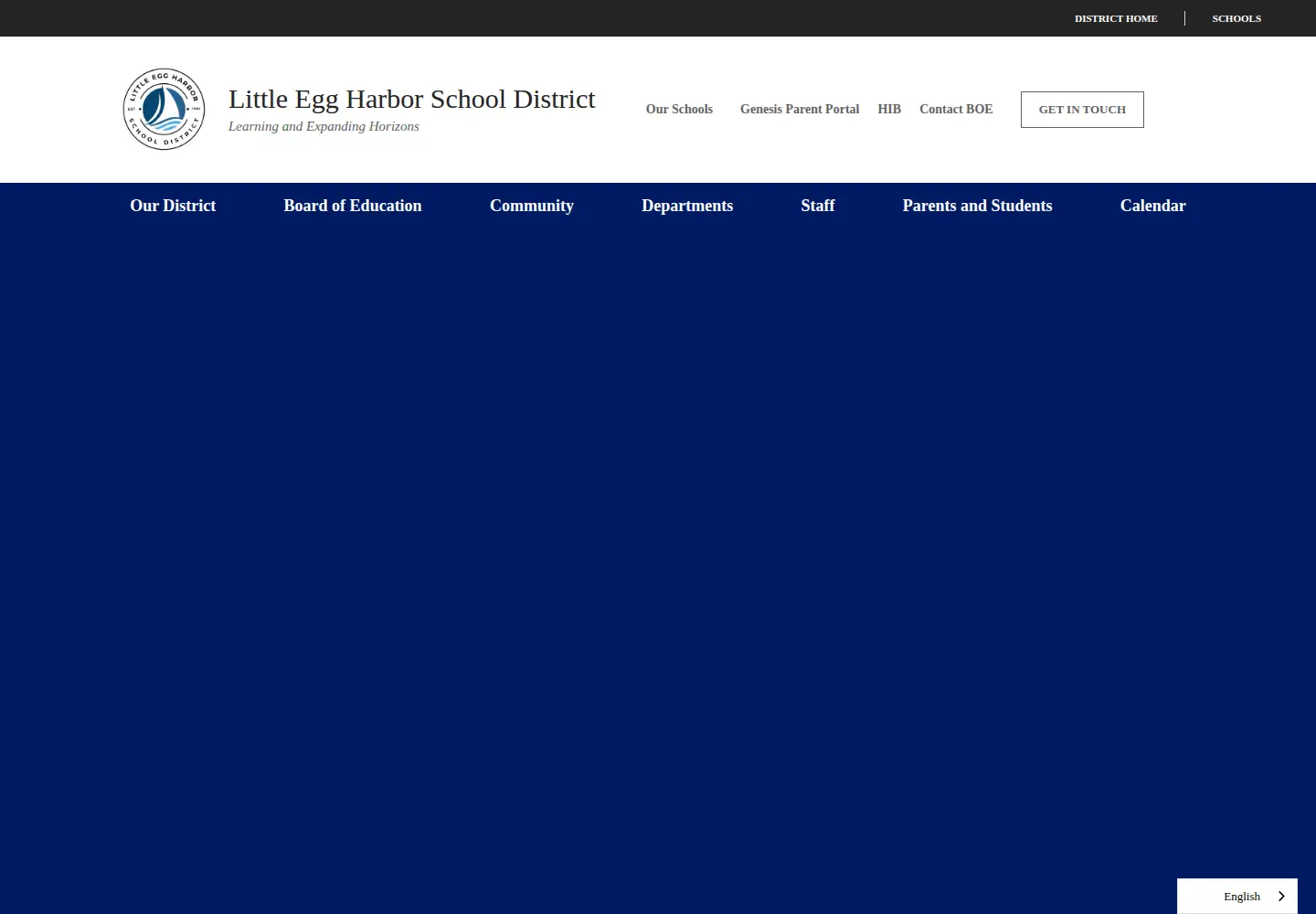 Screenshot of lehsd.org
