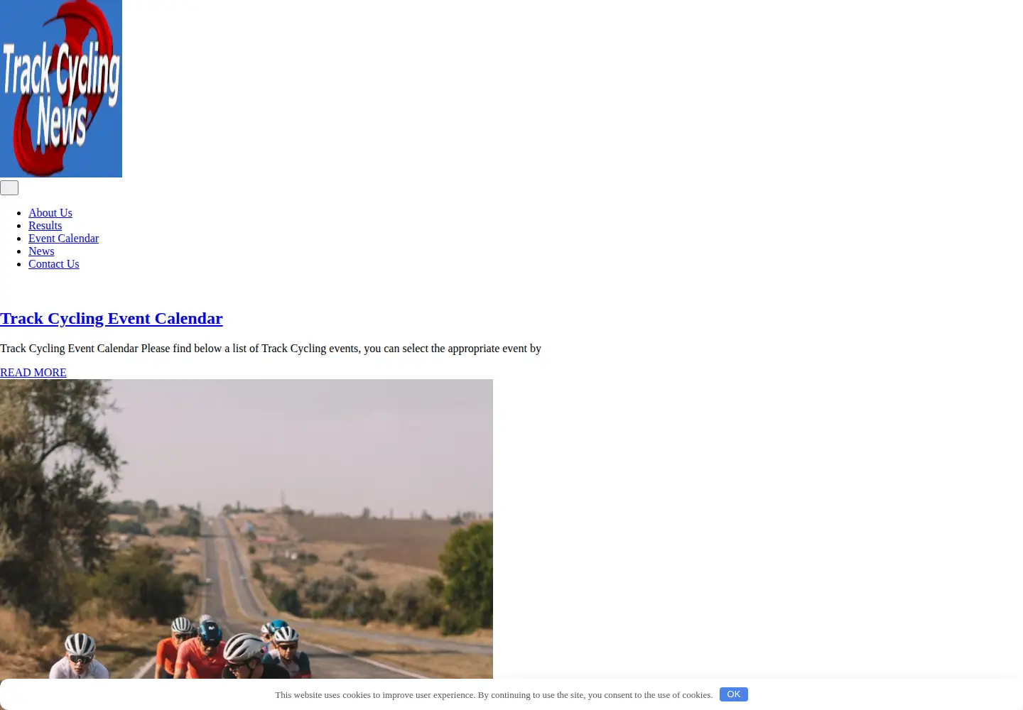 Screenshot of trackcyclingnews.com