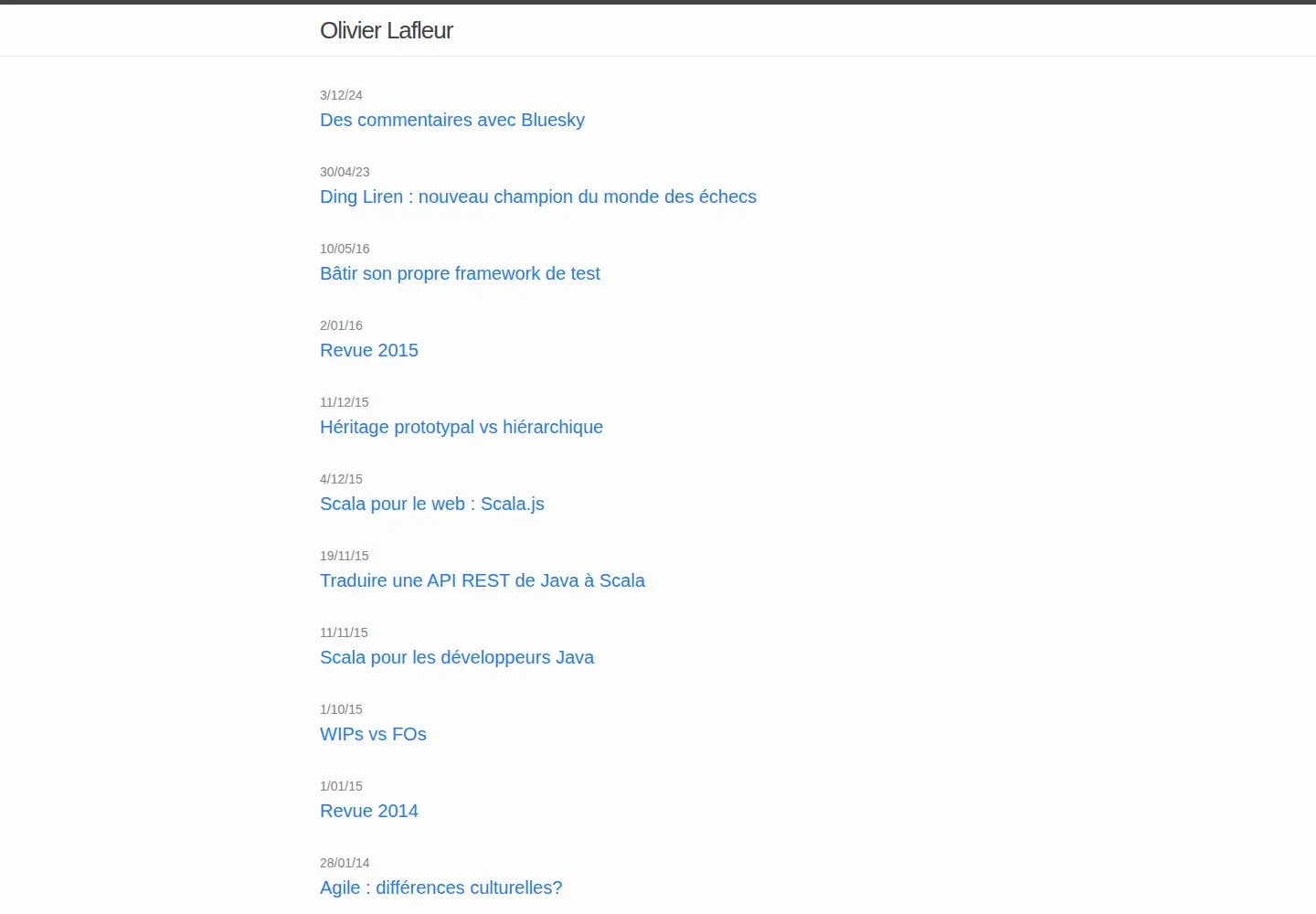 Screenshot of olivierlafleur.com