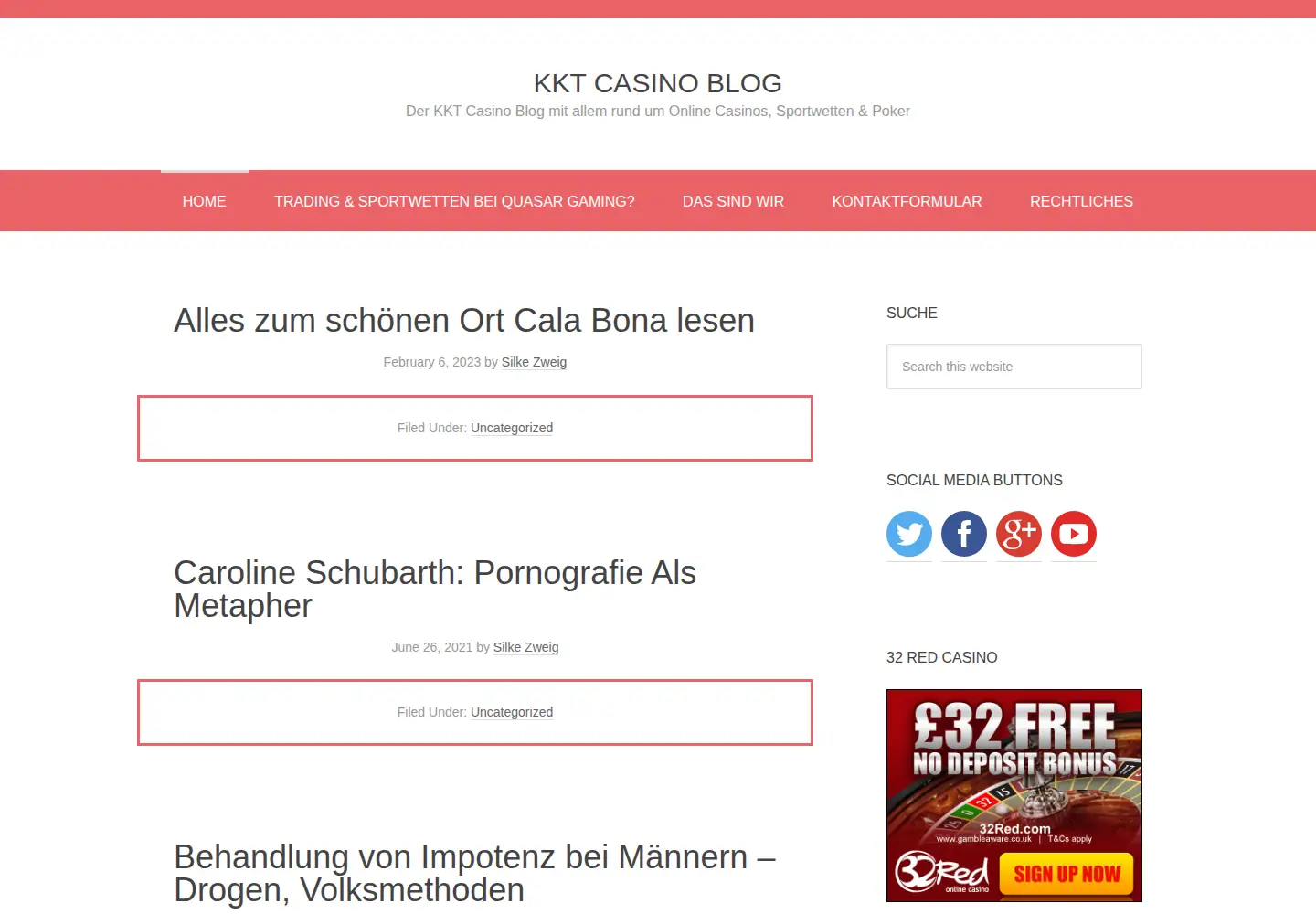 Captured homepage of kktcb.eu in the current scan