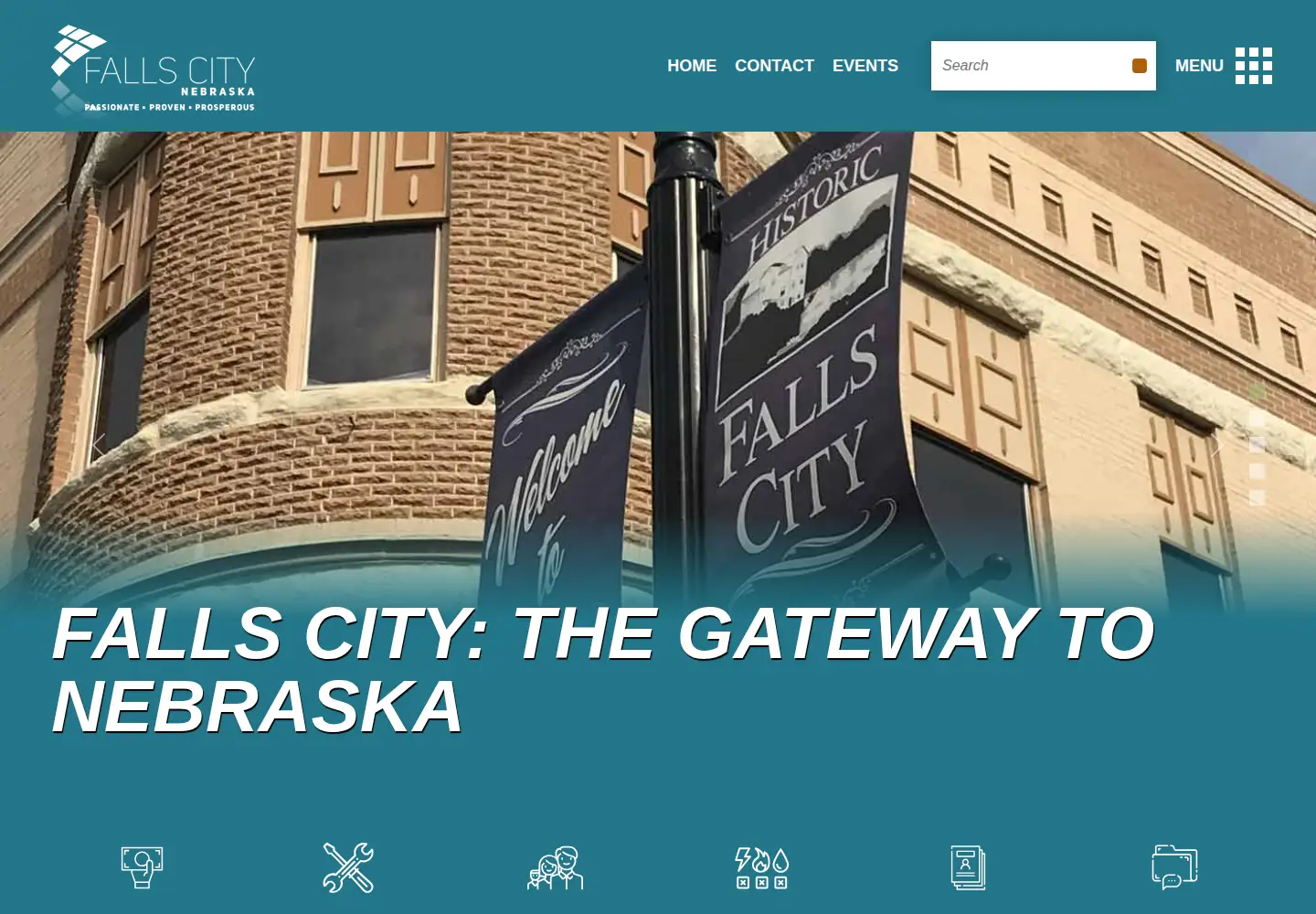 Screenshot of fallscitynebraska.org