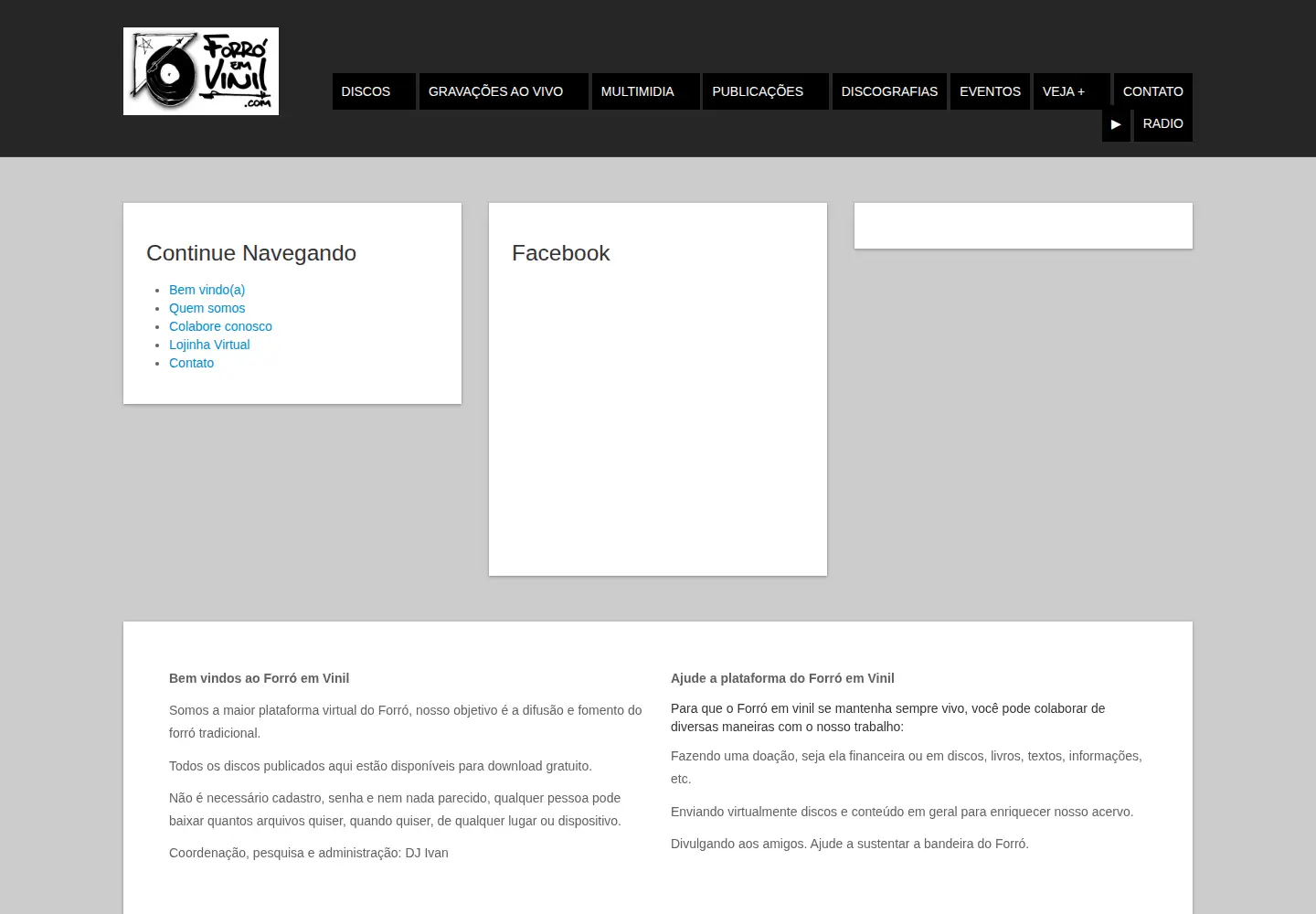 Screenshot of forroemvinil.com