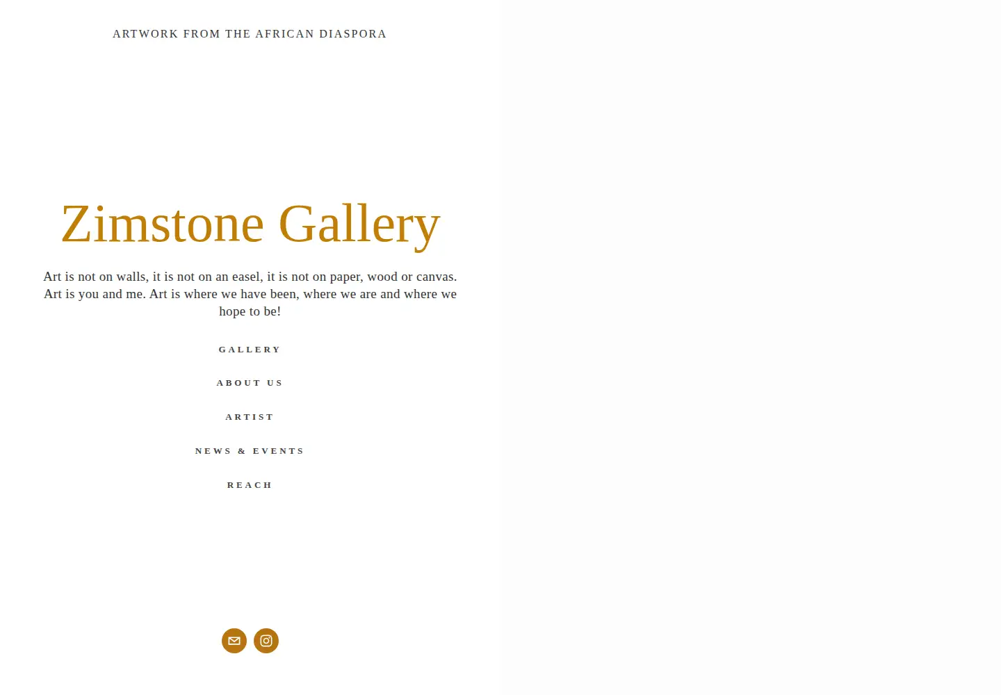 Screenshot of zimstonegallery.com